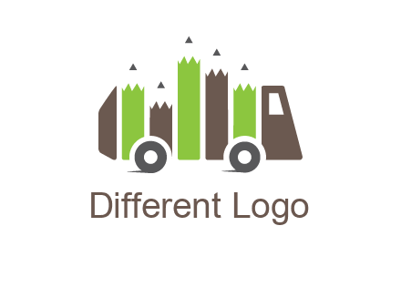 pencil merge with bus logo