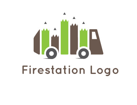 pencil merge with bus logo