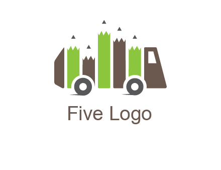 pencil merge with bus logo
