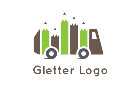 pencil merge with bus logo
