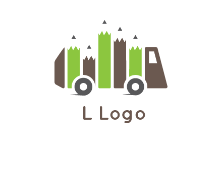 pencil merge with bus logo