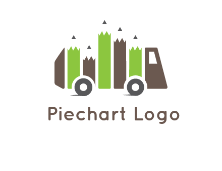 pencil merge with bus logo