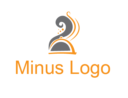 dish with swirls as smoke restaurant logo