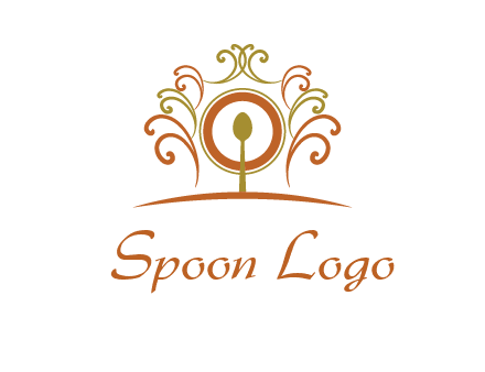spoon on a throne chair logo