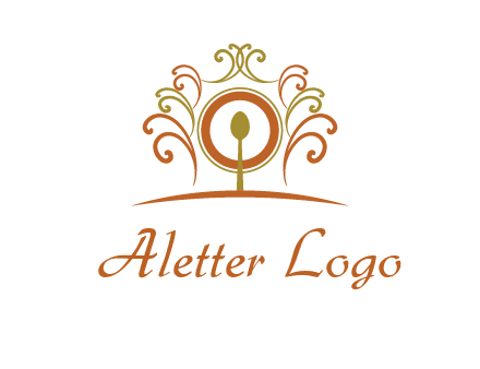 spoon on a throne chair logo