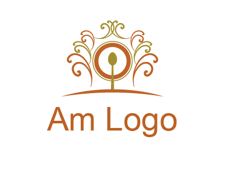 spoon on a throne chair logo
