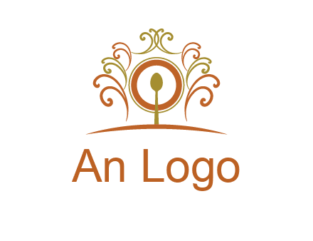 spoon on a throne chair logo