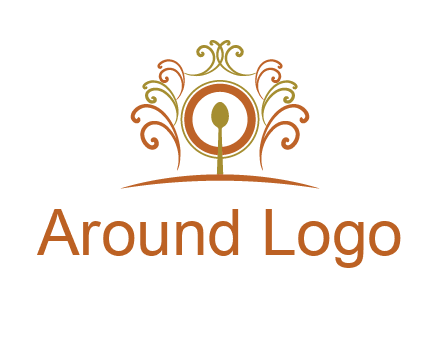 spoon on a throne chair logo