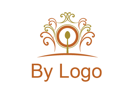 spoon on a throne chair logo