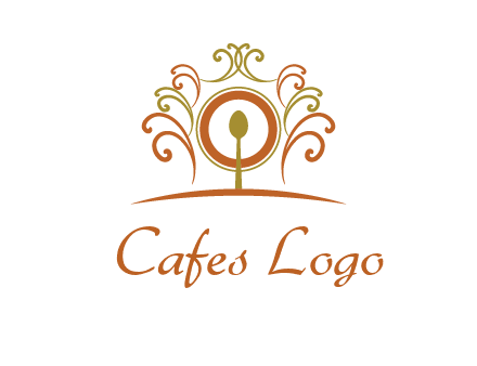 spoon on a throne chair logo