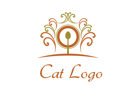 spoon on a throne chair logo