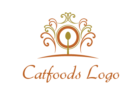 spoon on a throne chair logo