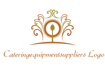 spoon on a throne chair logo