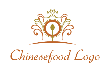 spoon on a throne chair logo