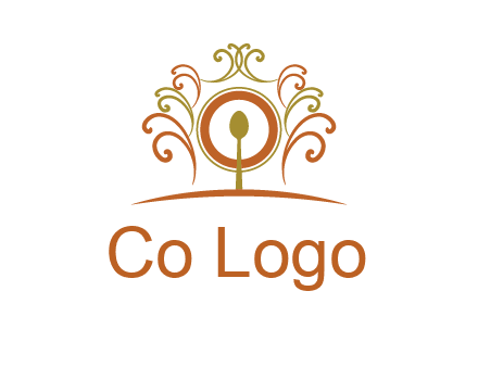 spoon on a throne chair logo