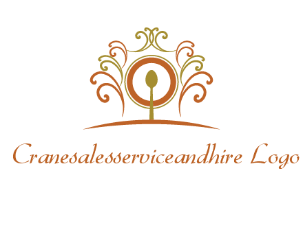 spoon on a throne chair logo