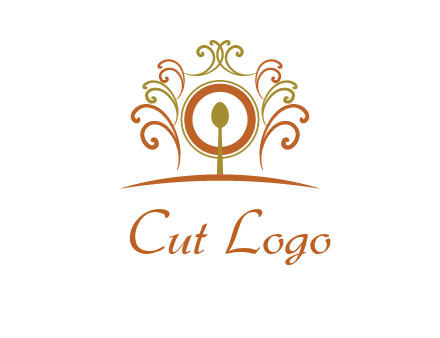 spoon on a throne chair logo