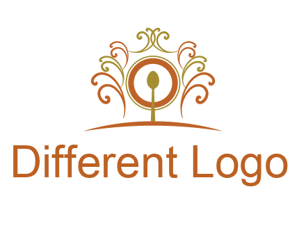 spoon on a throne chair logo