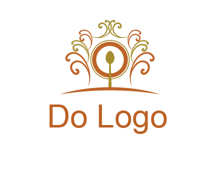 spoon on a throne chair logo