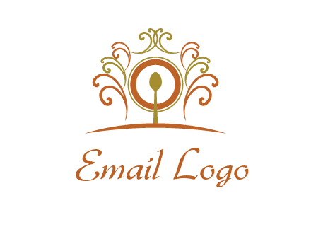 spoon on a throne chair logo