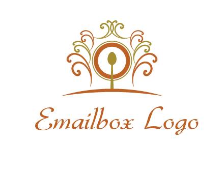 spoon on a throne chair logo