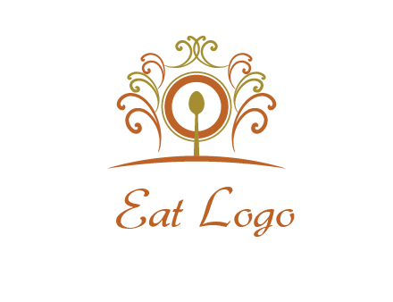 spoon on a throne chair logo