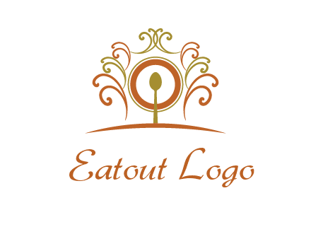 spoon on a throne chair logo