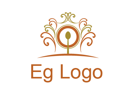 spoon on a throne chair logo