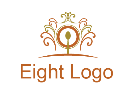 spoon on a throne chair logo