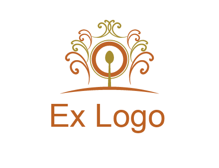 spoon on a throne chair logo