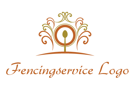 spoon on a throne chair logo