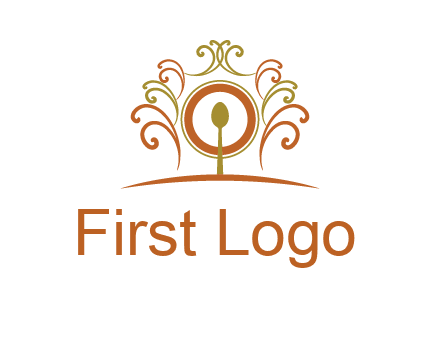 spoon on a throne chair logo
