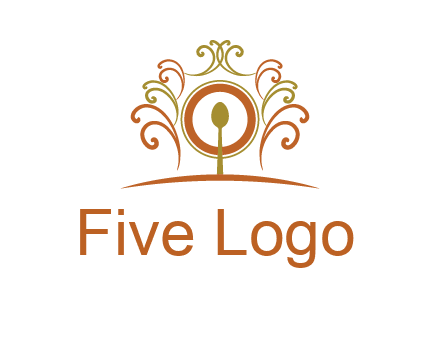 spoon on a throne chair logo