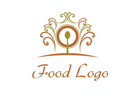 spoon on a throne chair logo