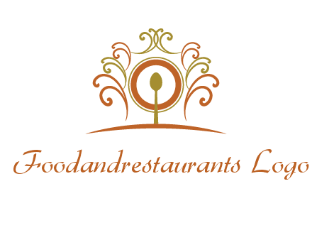 spoon on a throne chair logo
