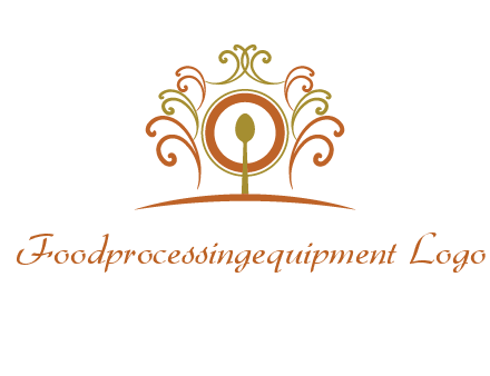 spoon on a throne chair logo