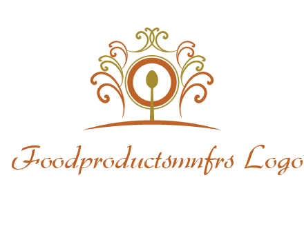 spoon on a throne chair logo