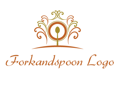 spoon on a throne chair logo