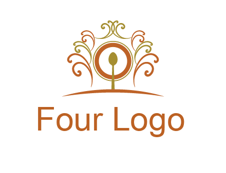 spoon on a throne chair logo