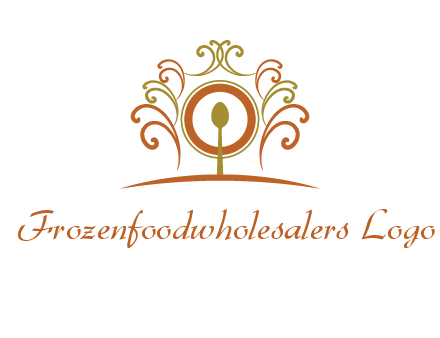 spoon on a throne chair logo