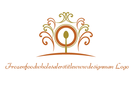 spoon on a throne chair logo