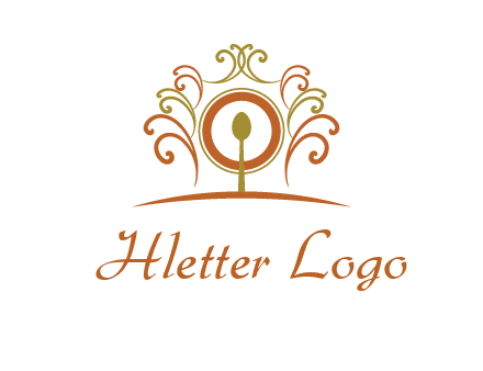spoon on a throne chair logo