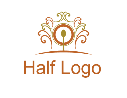 spoon on a throne chair logo