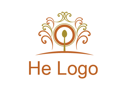 spoon on a throne chair logo