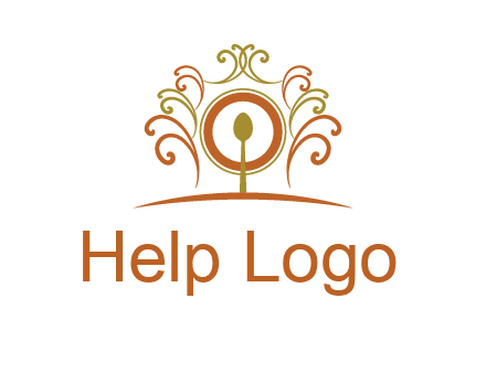 spoon on a throne chair logo