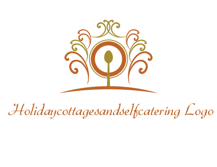 spoon on a throne chair logo