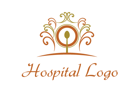 spoon on a throne chair logo