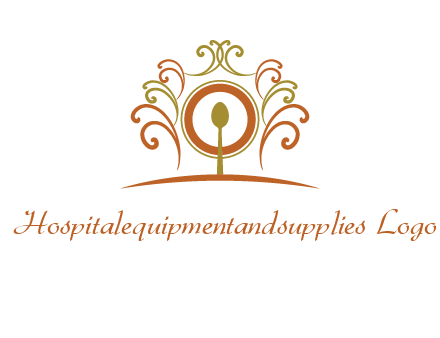 spoon on a throne chair logo