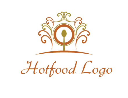 spoon on a throne chair logo