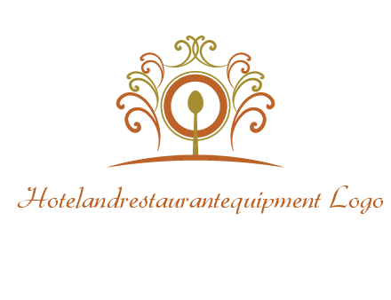 spoon on a throne chair logo